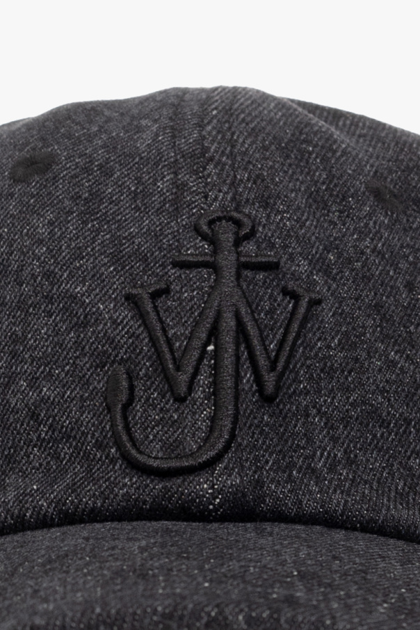 Logo embroidery leather baseball cap - JW Anderson - Men