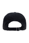 Sporty & Rich BLACK Cap with a visor