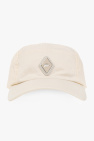 logo-patch ribbed-knit hat Viola