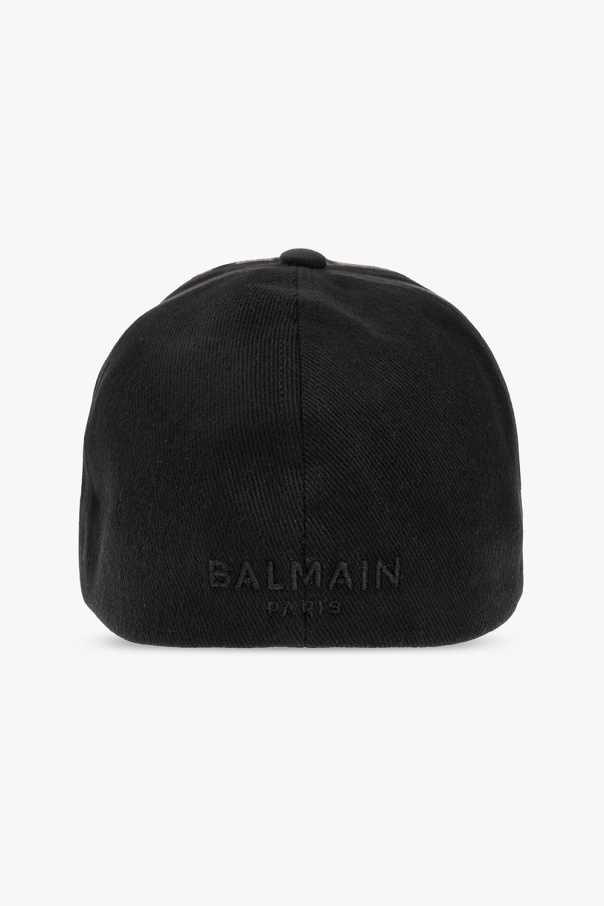 balmain denim Baseball cap