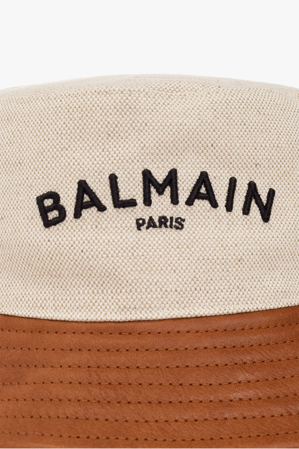 Balmain bow-detailed beanie hat