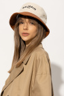 Balmain beige Bucket hat with logo