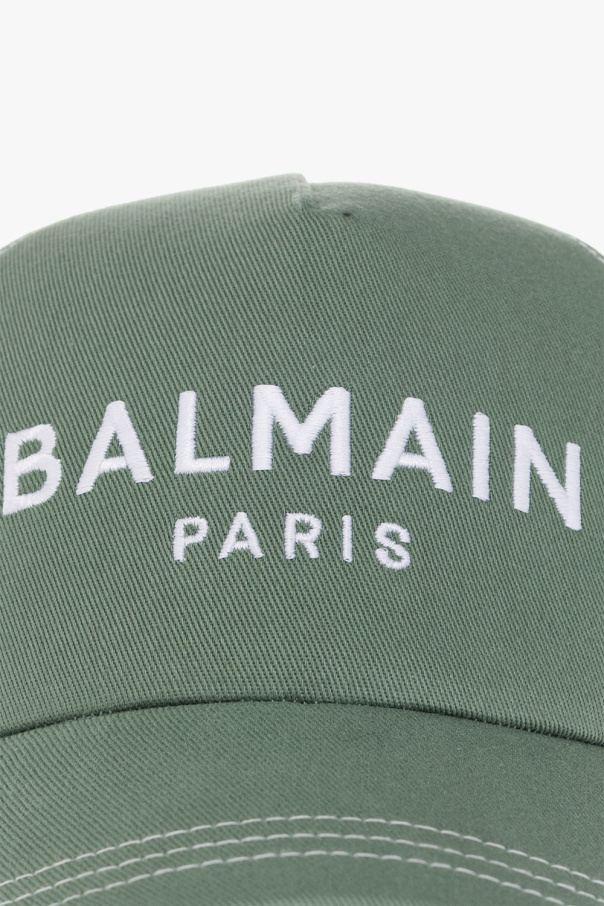 Balmain Balmain logo-print tank top Bianco