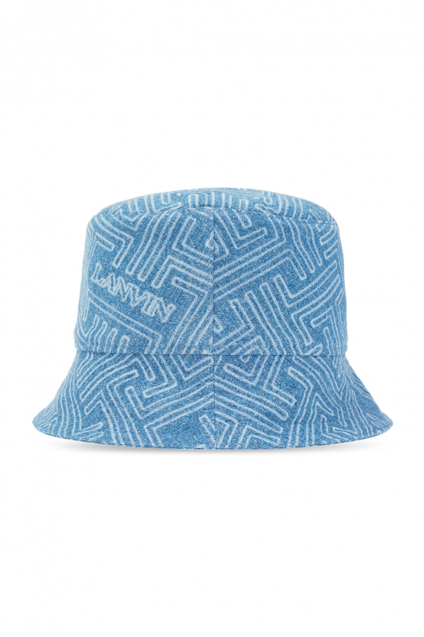Lanvin Altea check-pattern paperboy hat