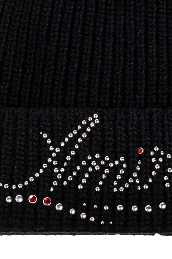Amiri Wool beanie with logo