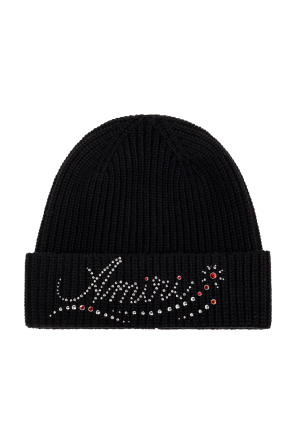 Wool beanie with logo