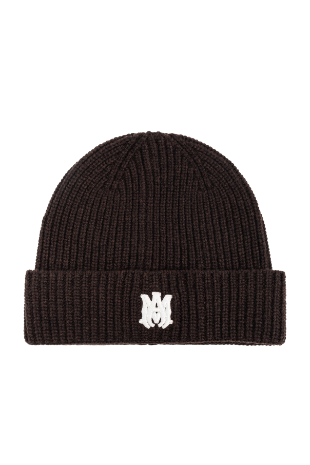 Wool beanie with embroidered logo od Amiri