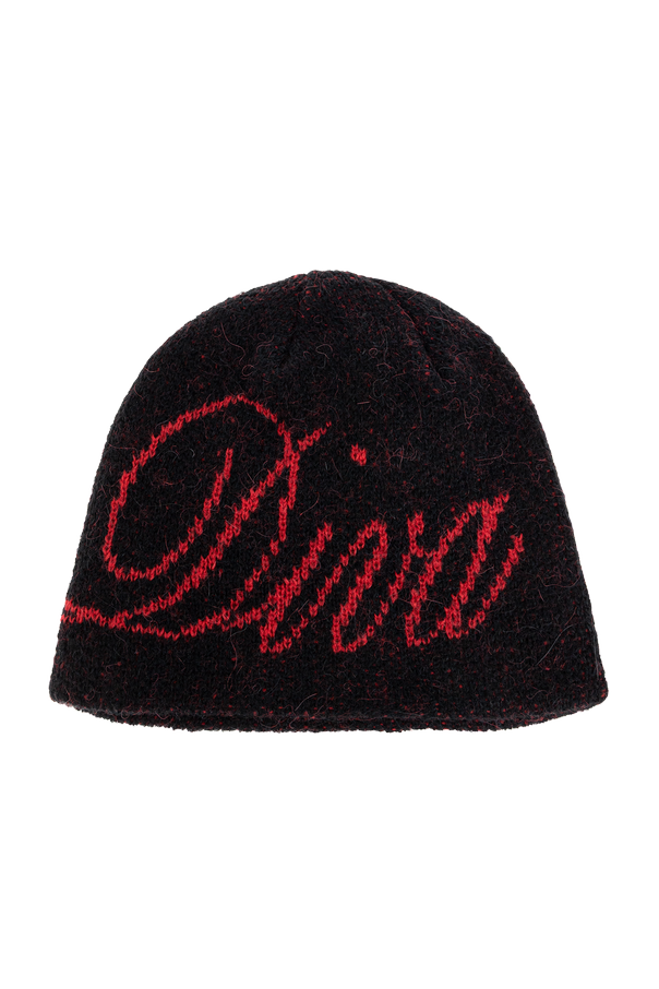 Cap with decorative inscription od CARNE BOLLENTE