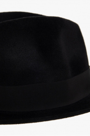Ann Demeulemeester Fedora hat with grosgrain ribbon