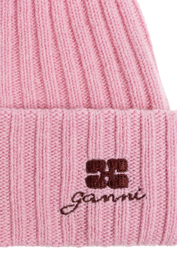 Ganni Cap with embroidered logo