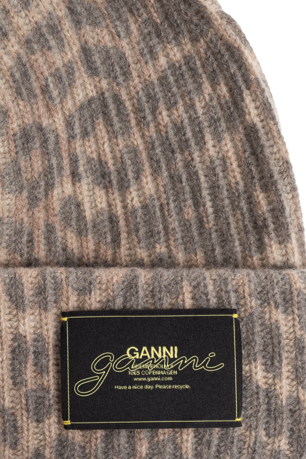 Ganni Mütze mit Tiermotiv