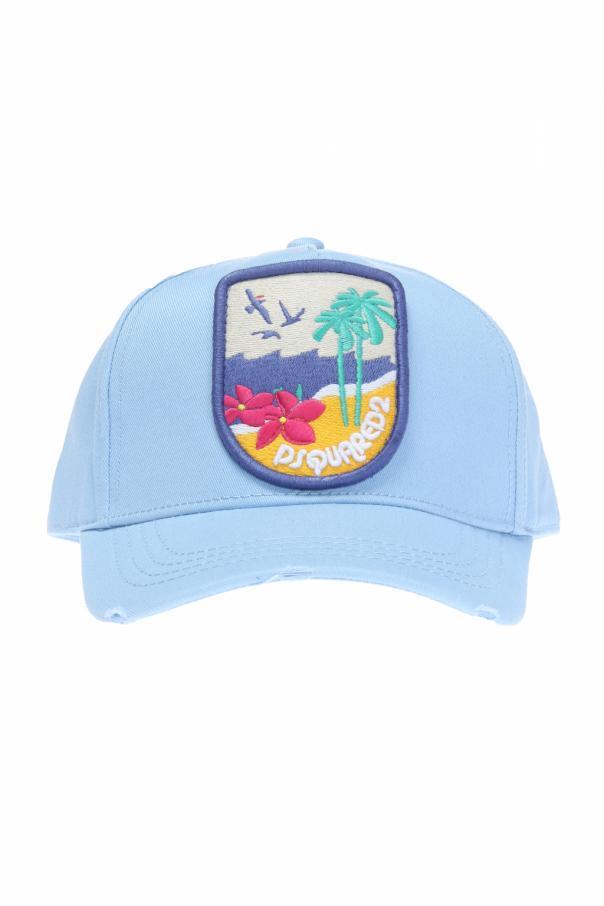 light blue dsquared cap