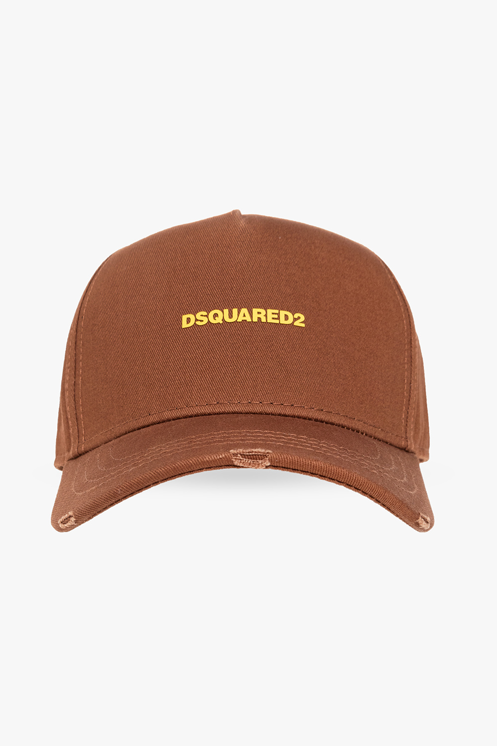 Dsquared2 Kids logo-print visor cap - Yellow