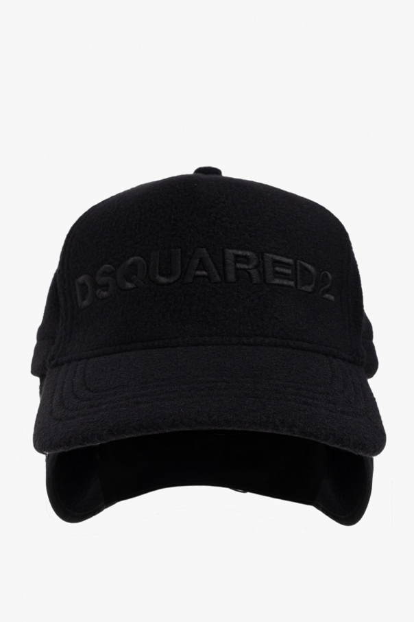 Dsquared2 logo print baseball cap Nude