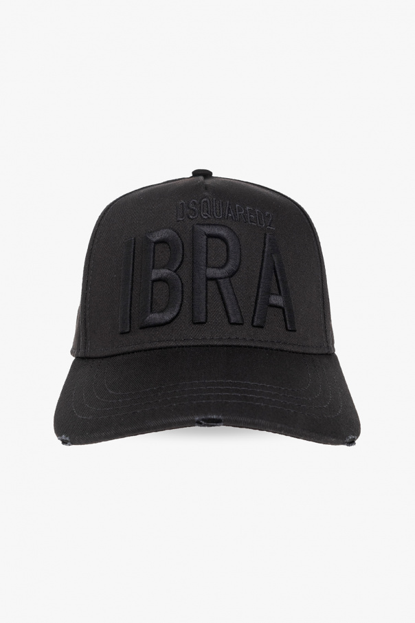 Dsquared2 ‘Ibra Black On Black’ baseball cap