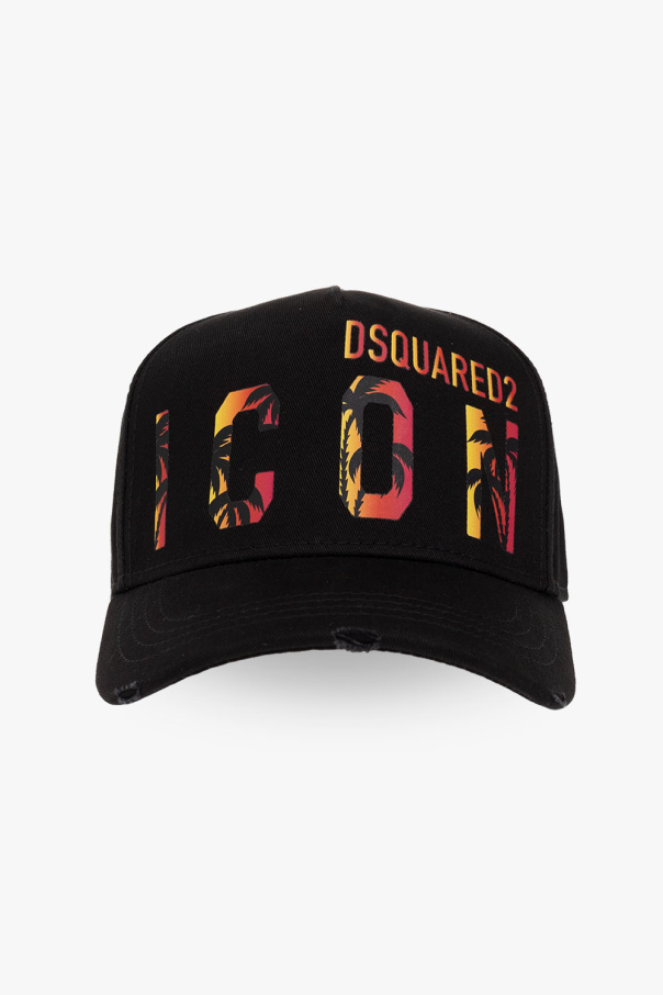 Dsquared2 Kids logo-print bucket hat - Black