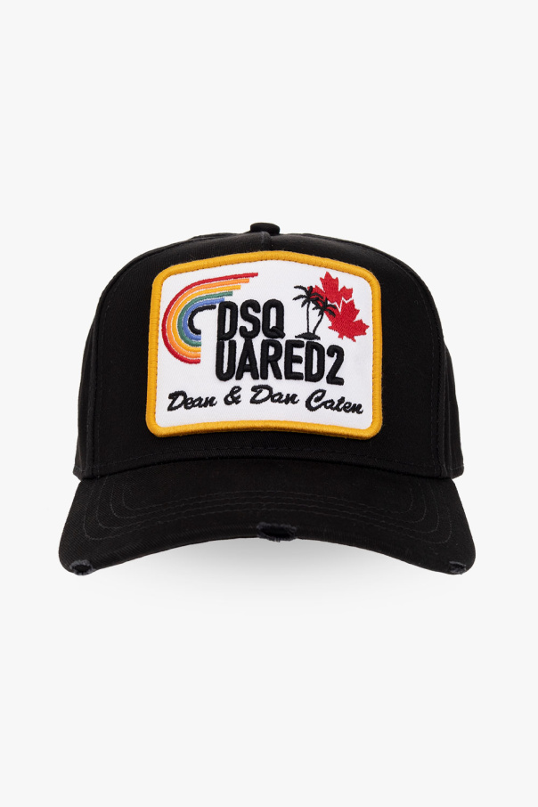 Hat with pompom  Black Baseball cap Dsquared2 - GenesinlifeShops