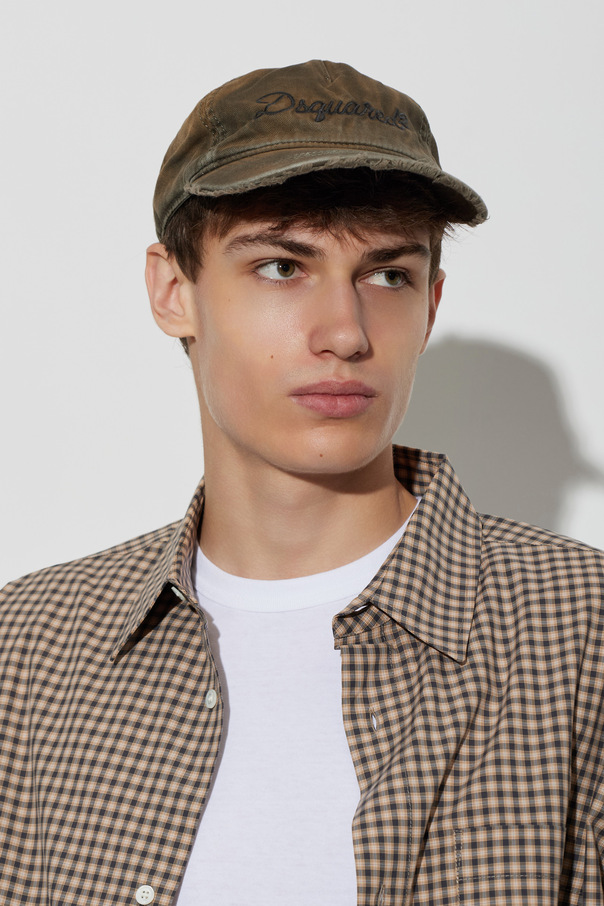 Dsquared2 Șapcă cu cozoroc Dsquared2 pentru bărbați, vintage khaki