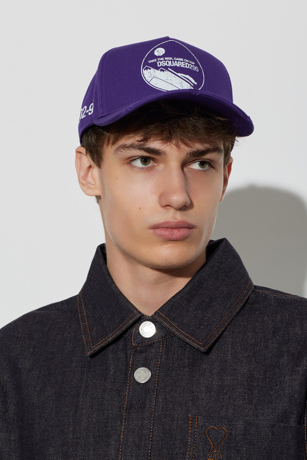 Dsquared2 Șapcă cu cozoroc Dsquared2 violet pentru connaisseurii accesoriilor rafinate