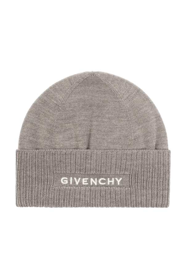 Givenchy logo-patch Wool beanie
