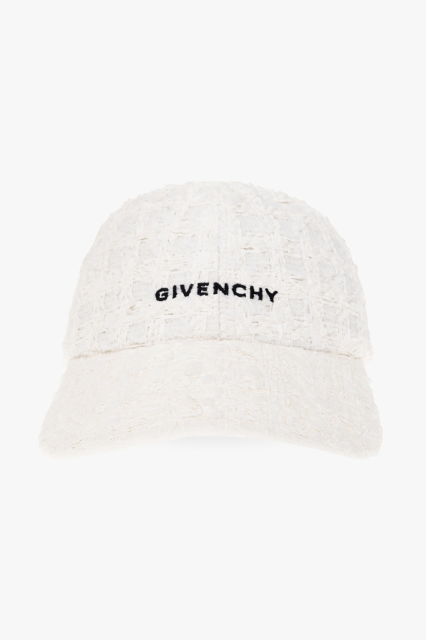 Givenchy Tweedowa czapka z daszkiem