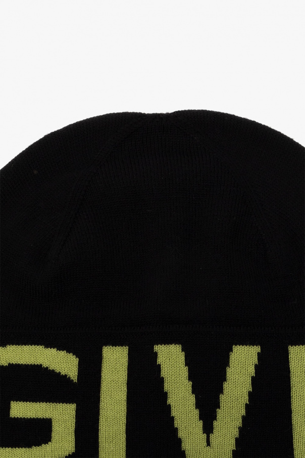 givenchy chain-link Beanie with logo