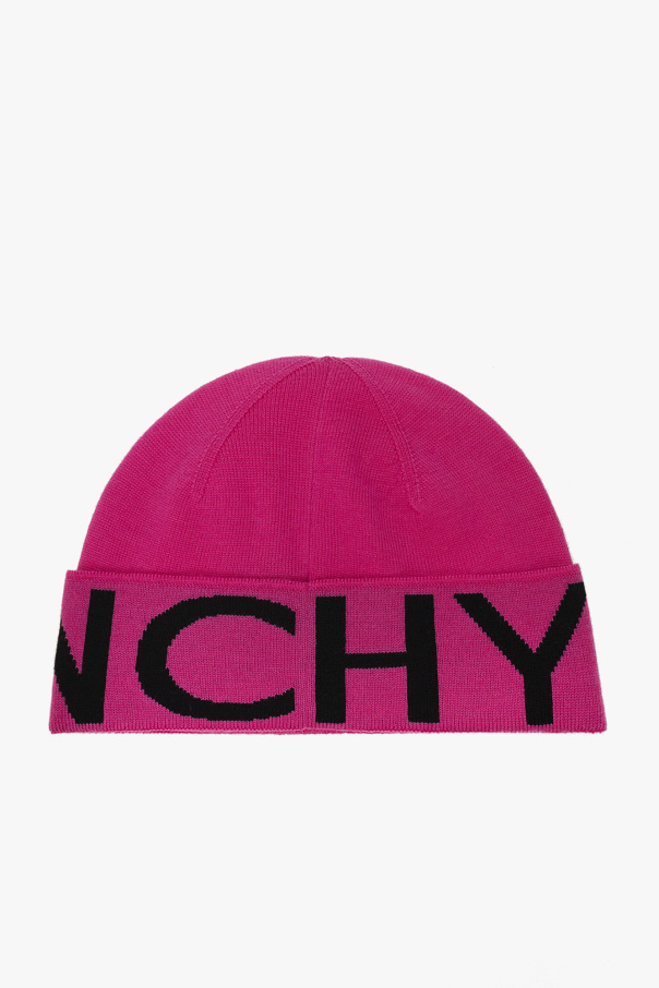 givenchy Embroidered Wool beanie with logo