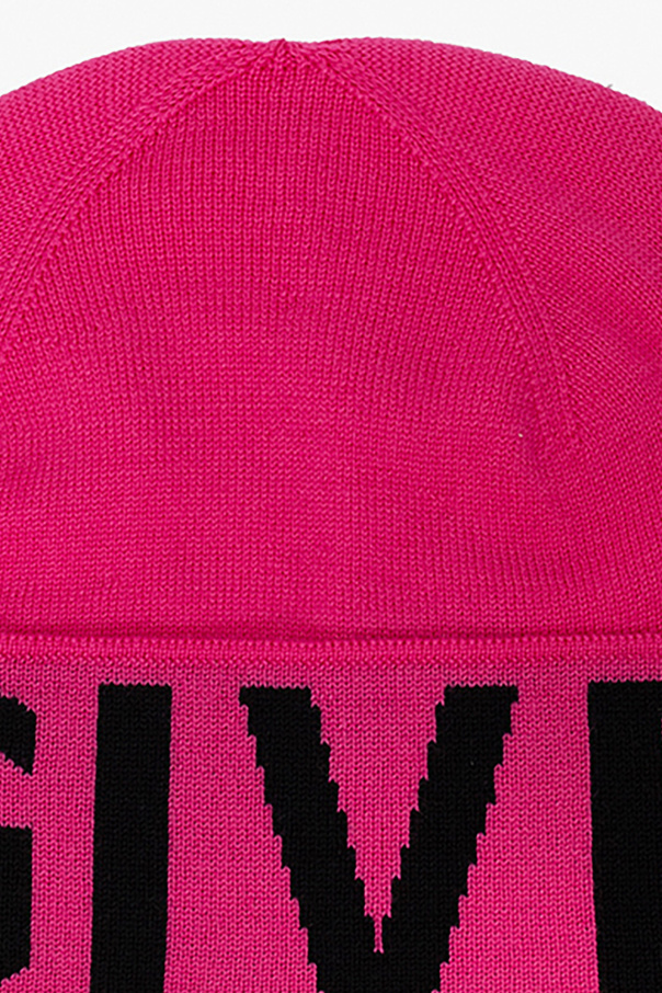givenchy Embroidered Wool beanie with logo