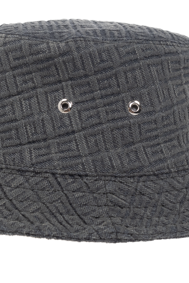 Givenchy Raf Simons knitted logo-patch balaclava hat gufo Schwarz