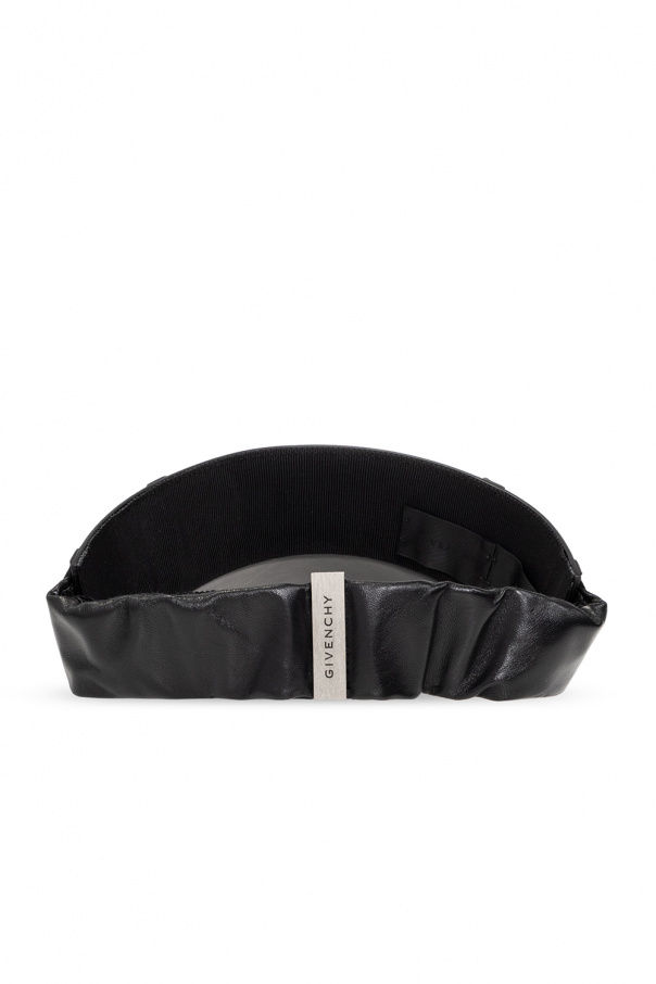 Givenchy Leather visor with logo