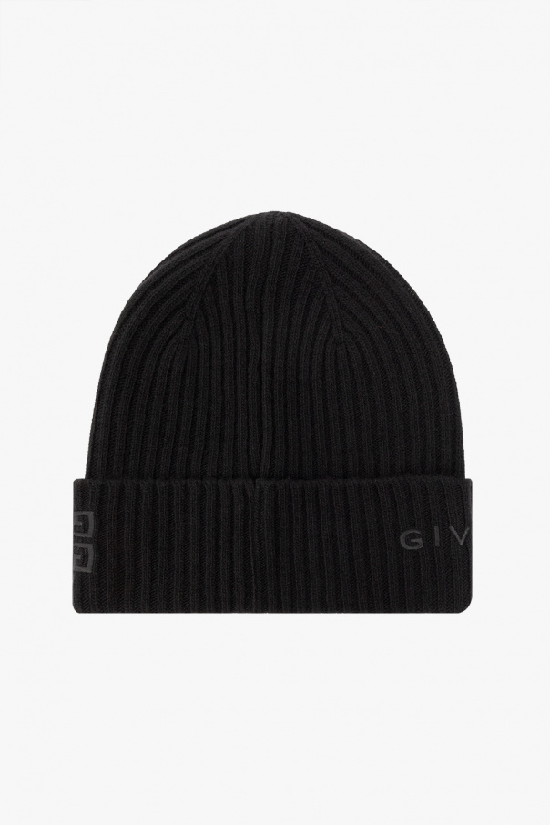 givenchy houndstooth Beanie with logo