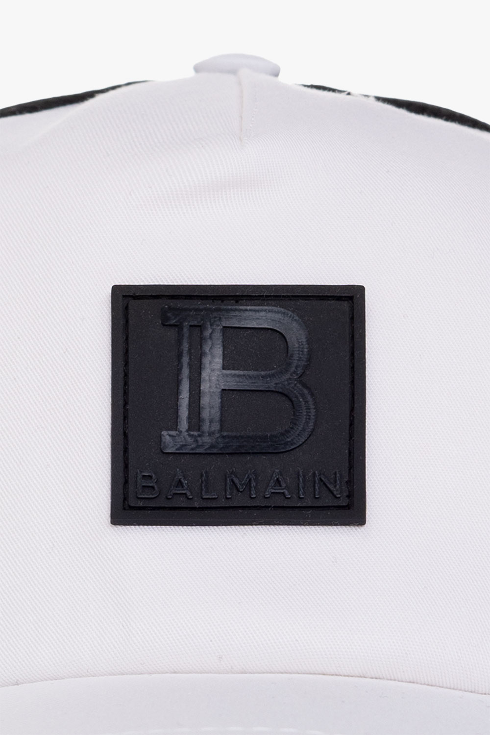 balmain cotton Kids Baseball cap with logo