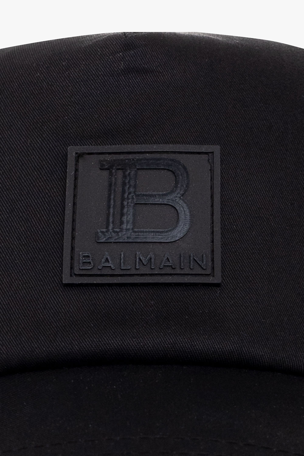 balmain logo-print Kids Baseball cap with logo