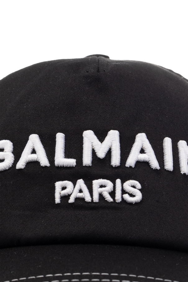 Balmain monogram-print Kids Baseball cap with logo