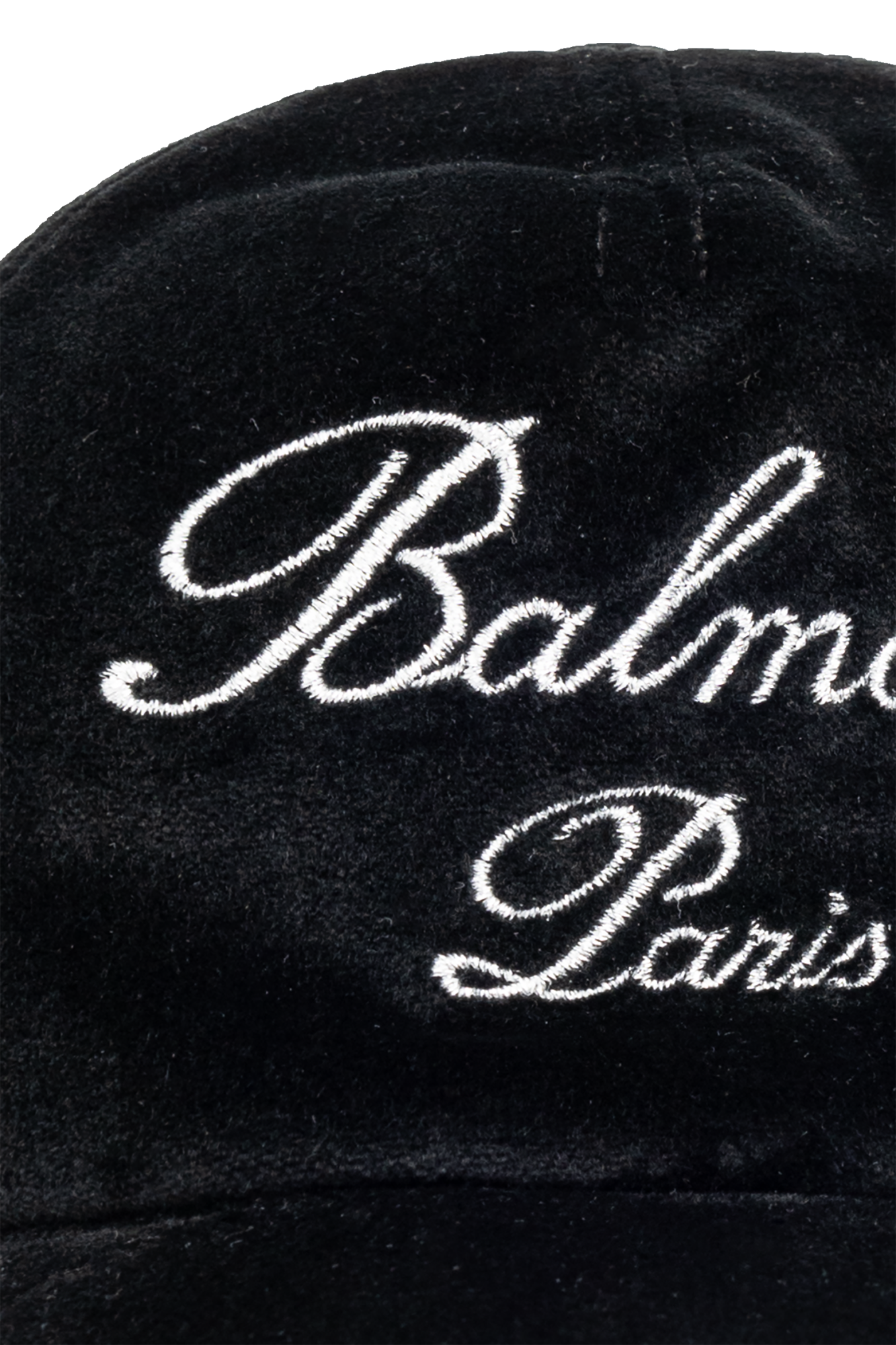 balmain motif-print Kids Cap with logo