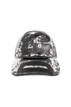 Leather cap with a peak 'c-boyd' od Diesel