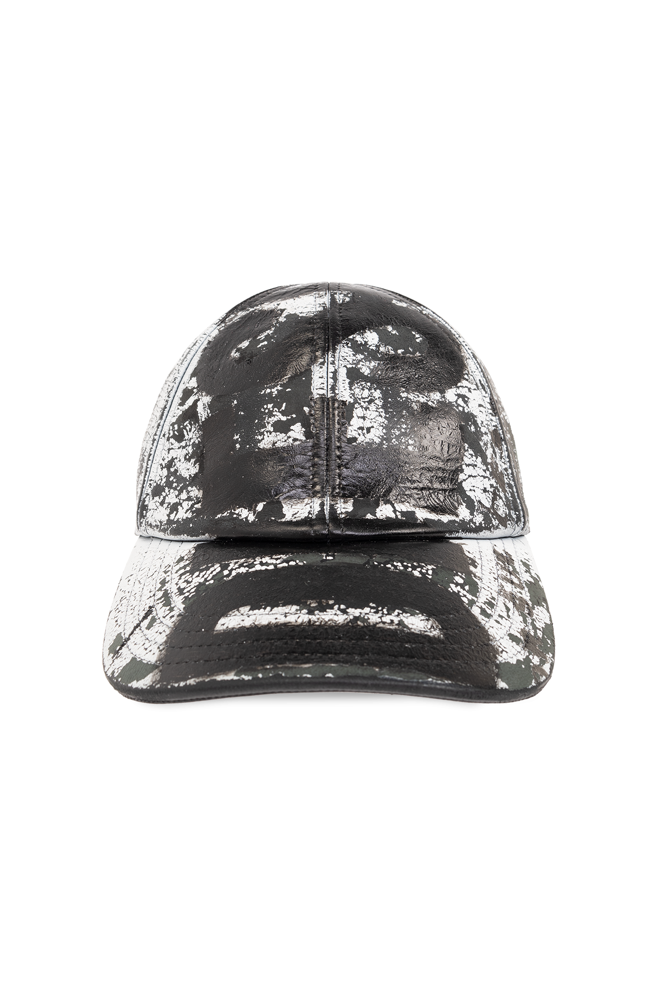Diesel Leather cap with a peak 'C-Boyd'