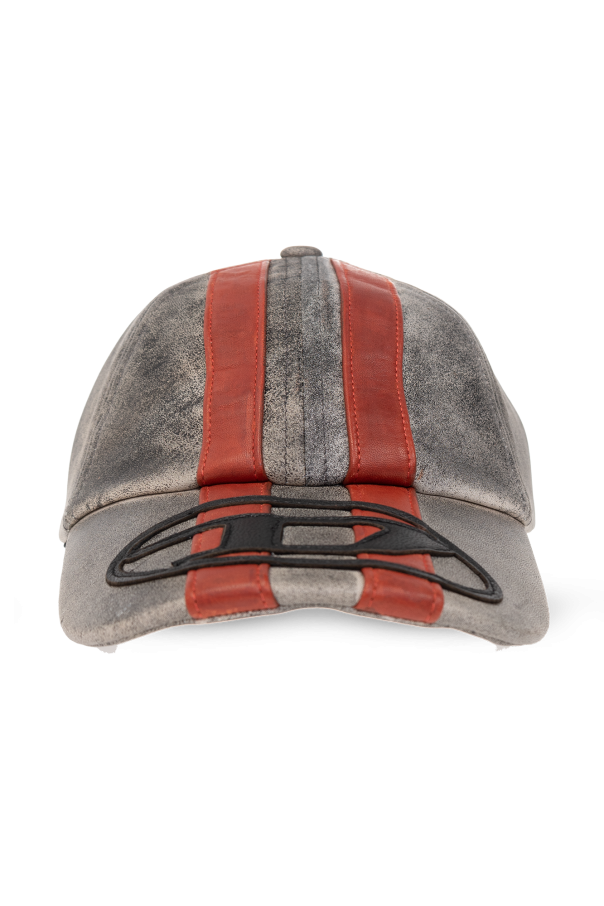 Diesel ‘C-OLAV’ leather baseball cap