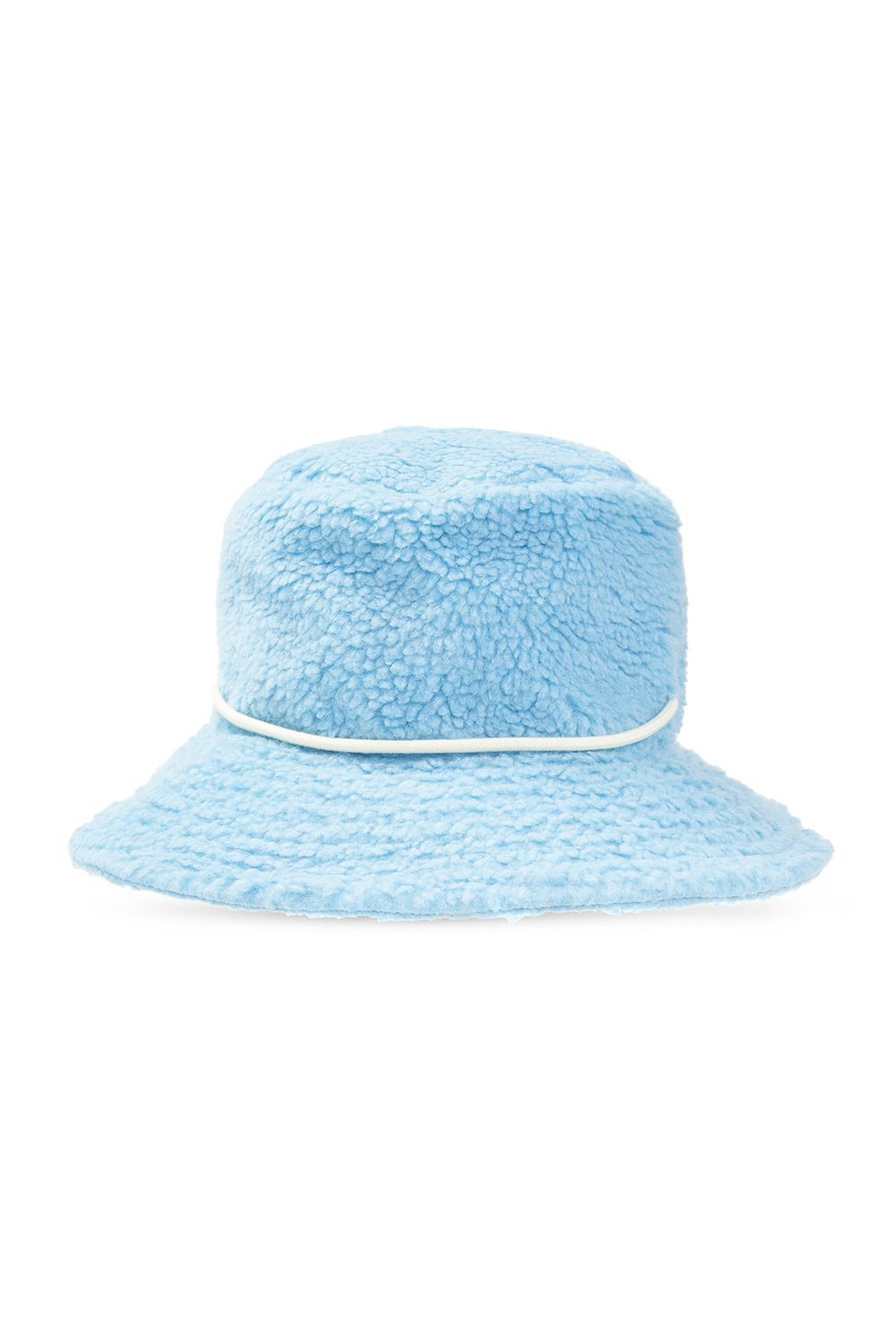 Khrisjoy moncler logo faux shearling bucket hat