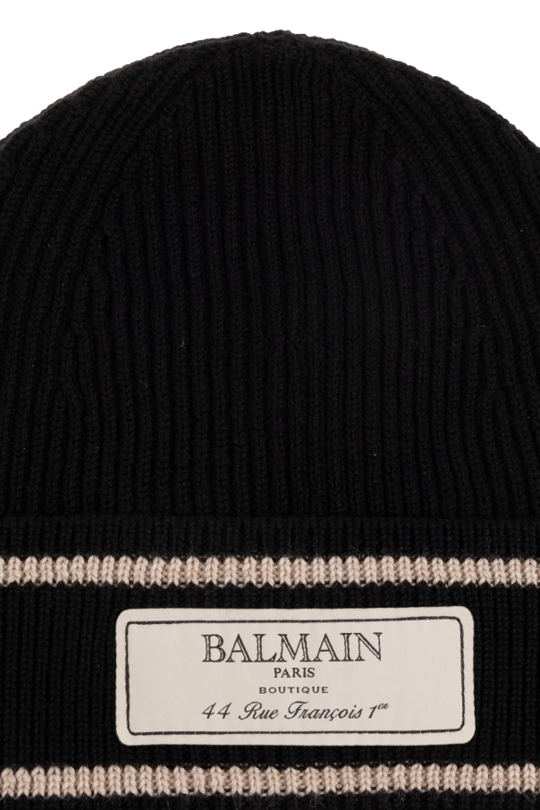 Balmain Ribbed beanie