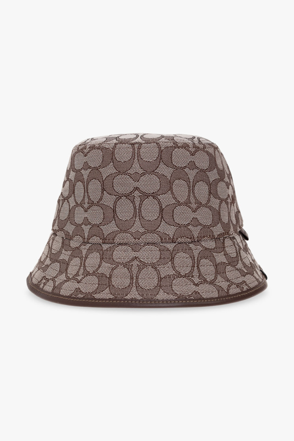 Coach monogram-pattern baseball cap Brown