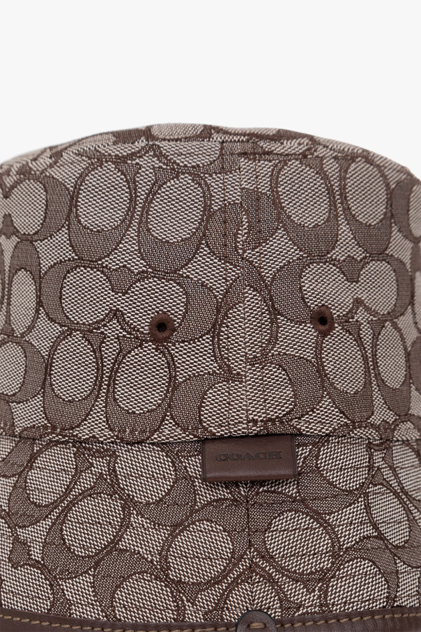 Coach monogram-pattern baseball cap Brown