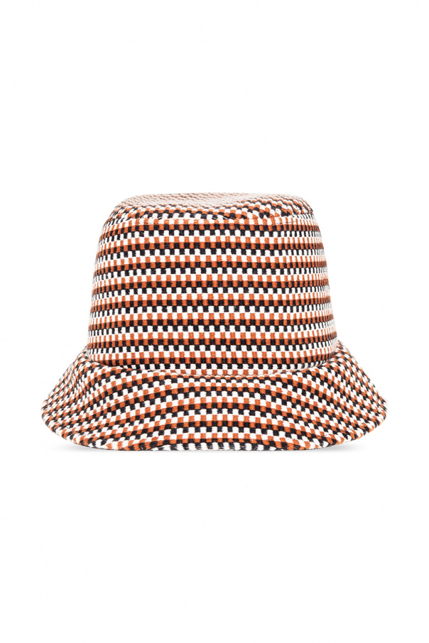 Chloé bronze 56k all over embroidered cap navy