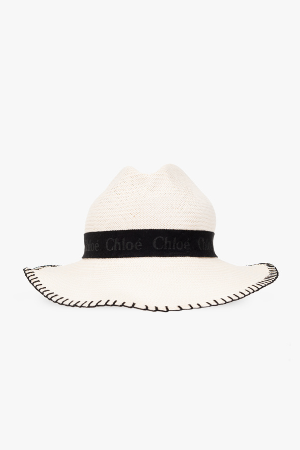 Chloé Panama hat with logo