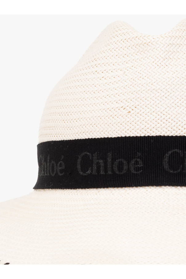 Chloé Panama hat with logo