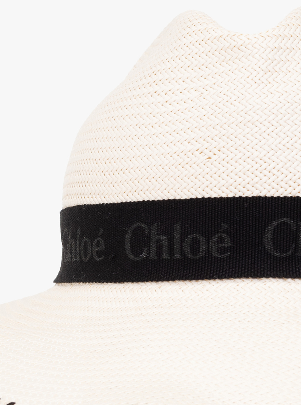 Chloé Panama hat with logo