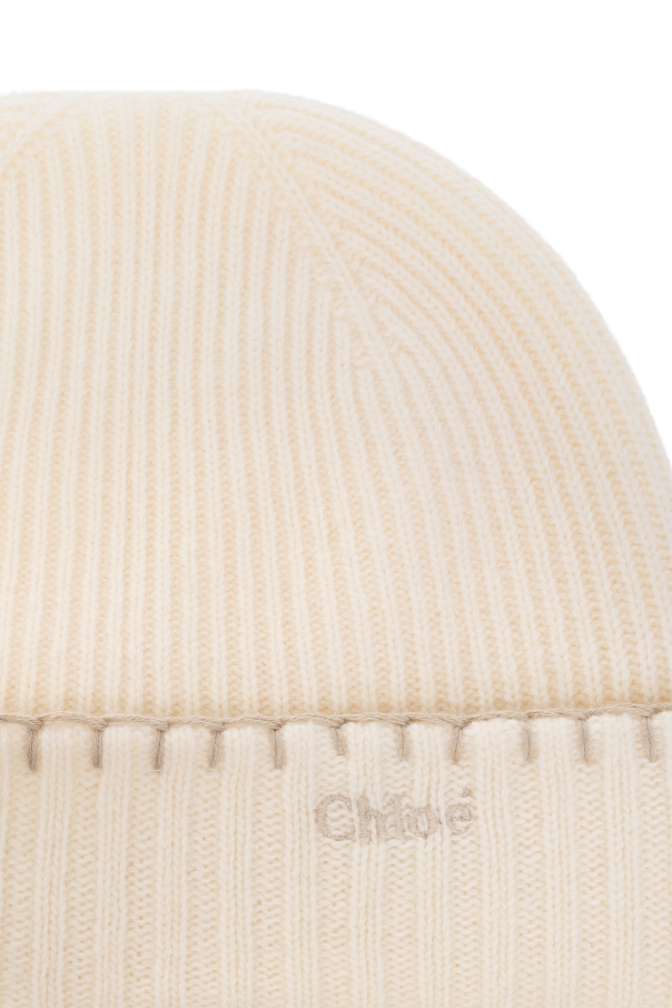 Chloé Wool beanie with logo