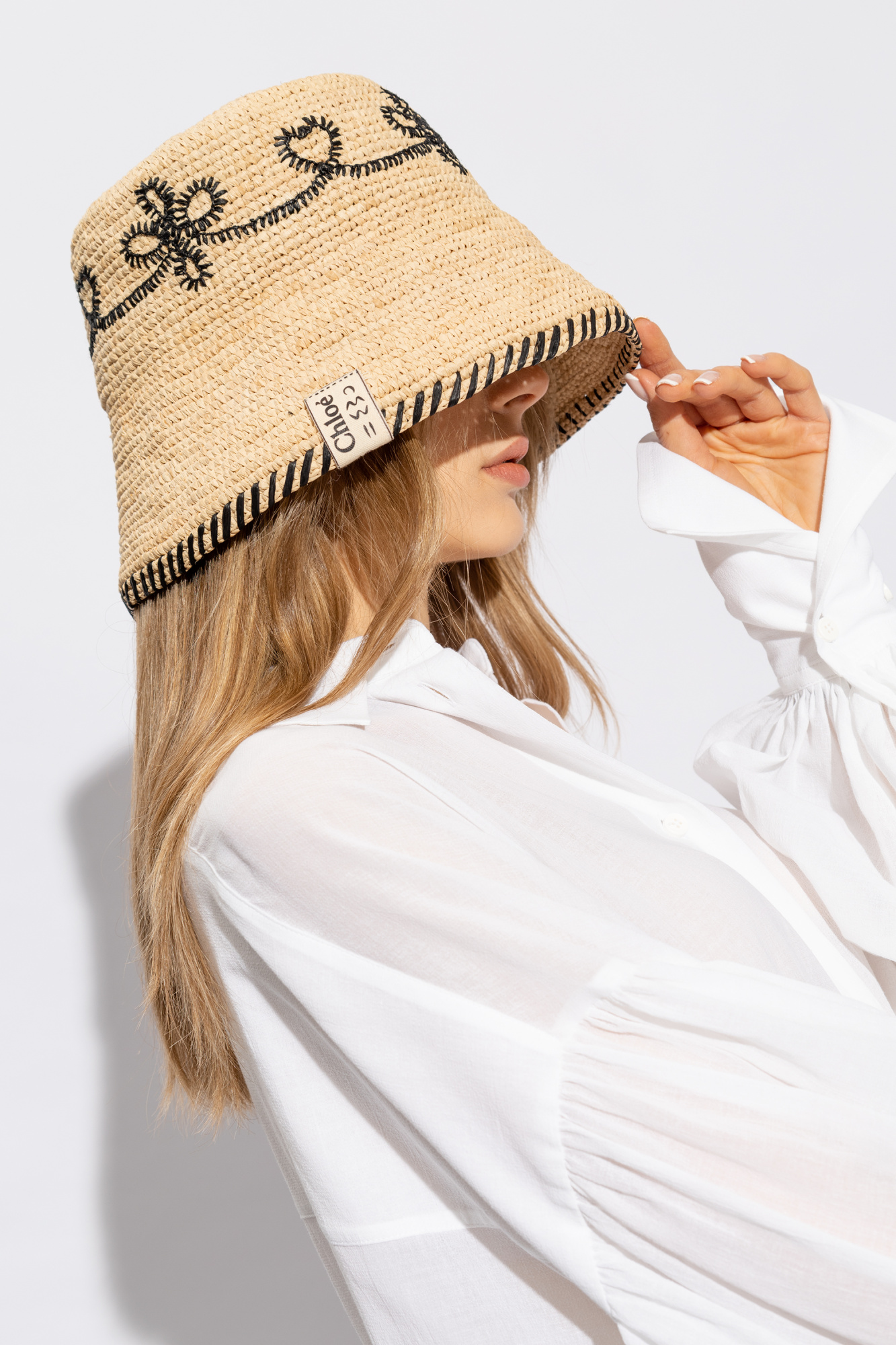 Chloé Raffia bucket hat