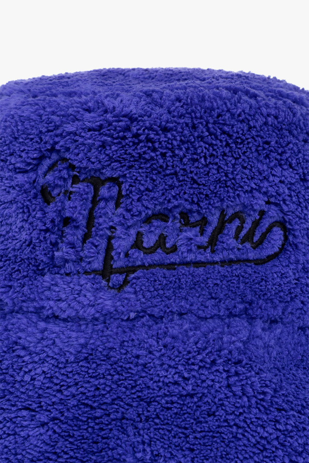 Marni Plain Purple Woven Bucket Hat