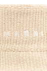 Marni cream Bucket hat with logo